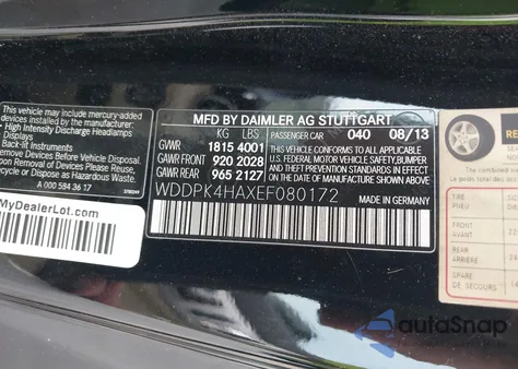 2014 Mercedes-Benz Slk 250 z USA, uszkodzony, nr VIN WDDPK4HAXEF080172